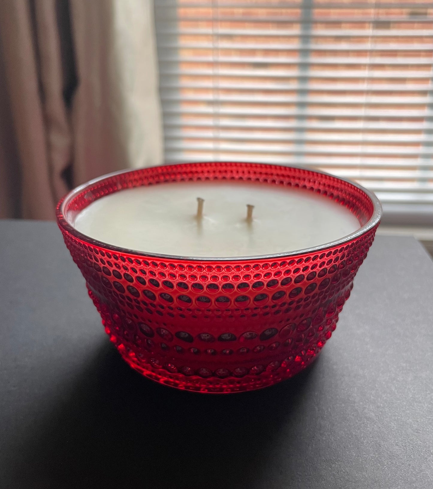 Red Bowl Candle