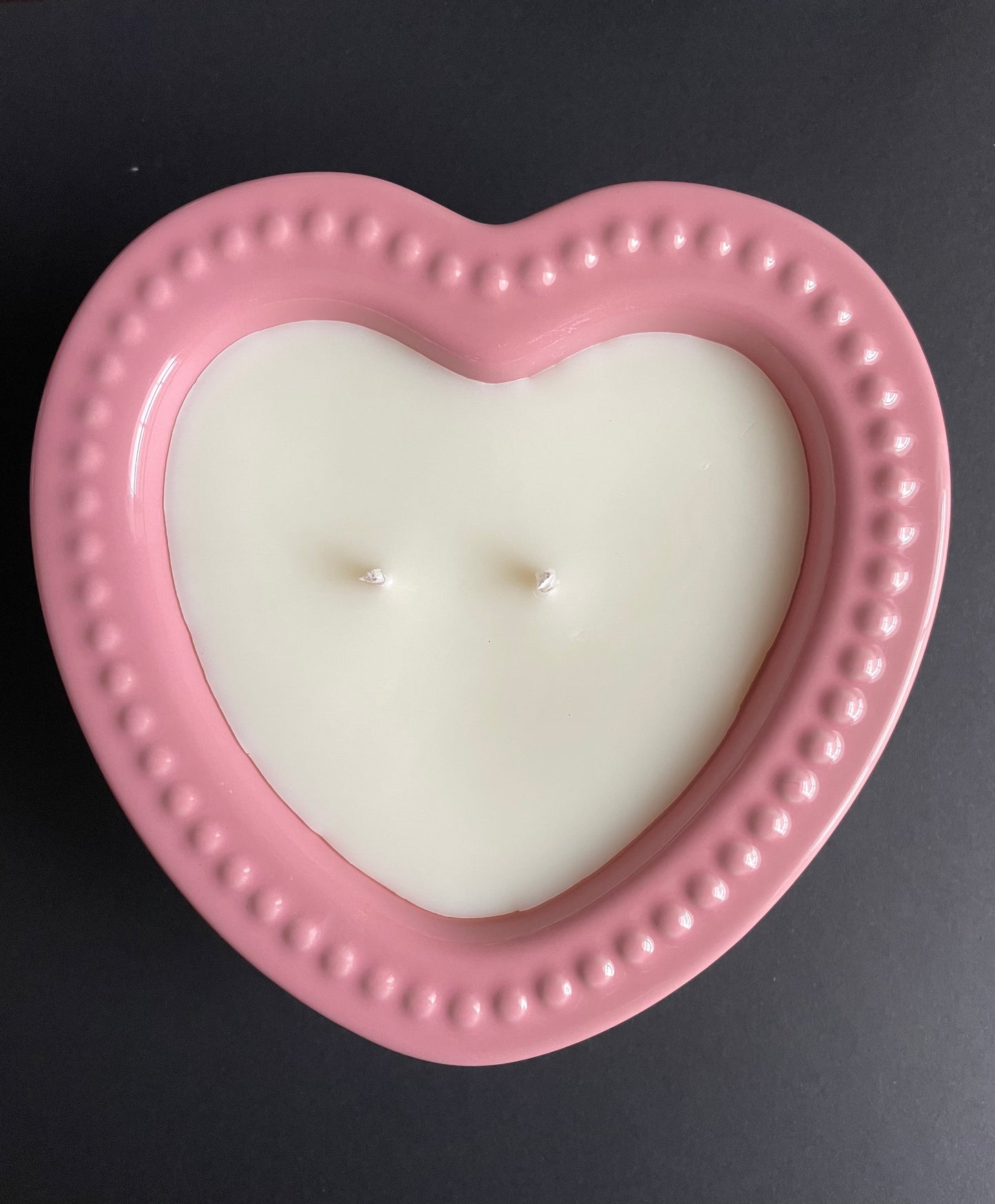 Pink Heart Candle
